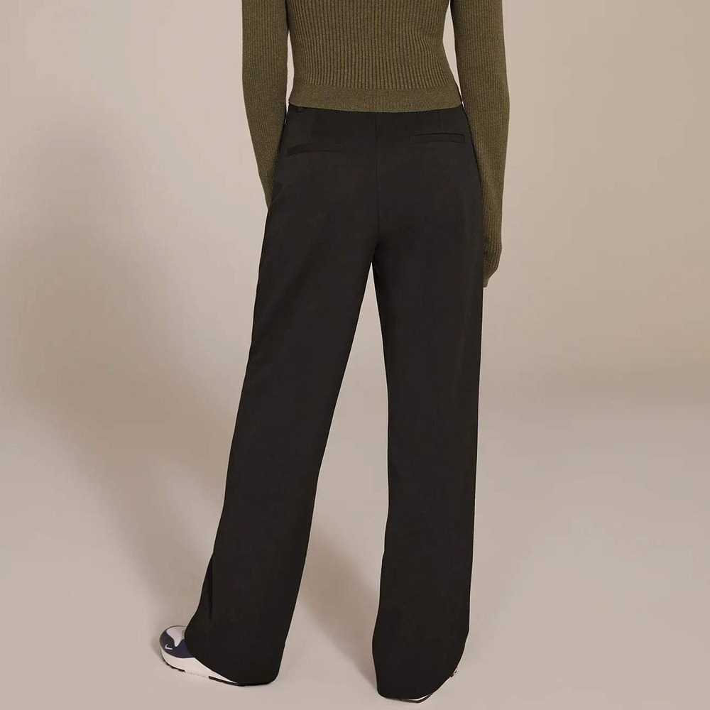 Favorite Daughter Black The Petite Favorite Pants Trouser Wide Leg Size 6 - Picture 2 of 13